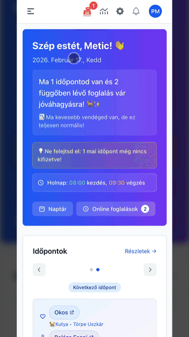Egyedi kisállat méretek beállítása